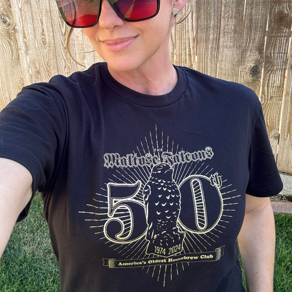 50th Anniversary T-Shirt, Black & Gold