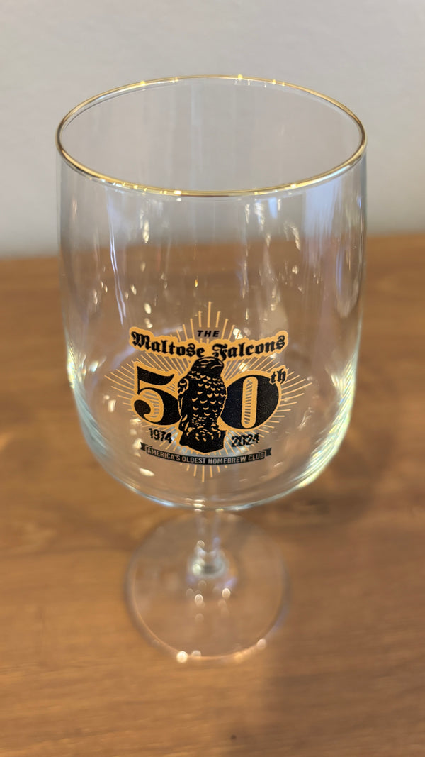 50th Anniversary Party Stemmed Glass