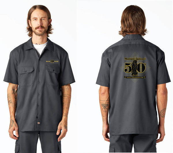 50th Anniversary Work Shirt, Charcoal Grey