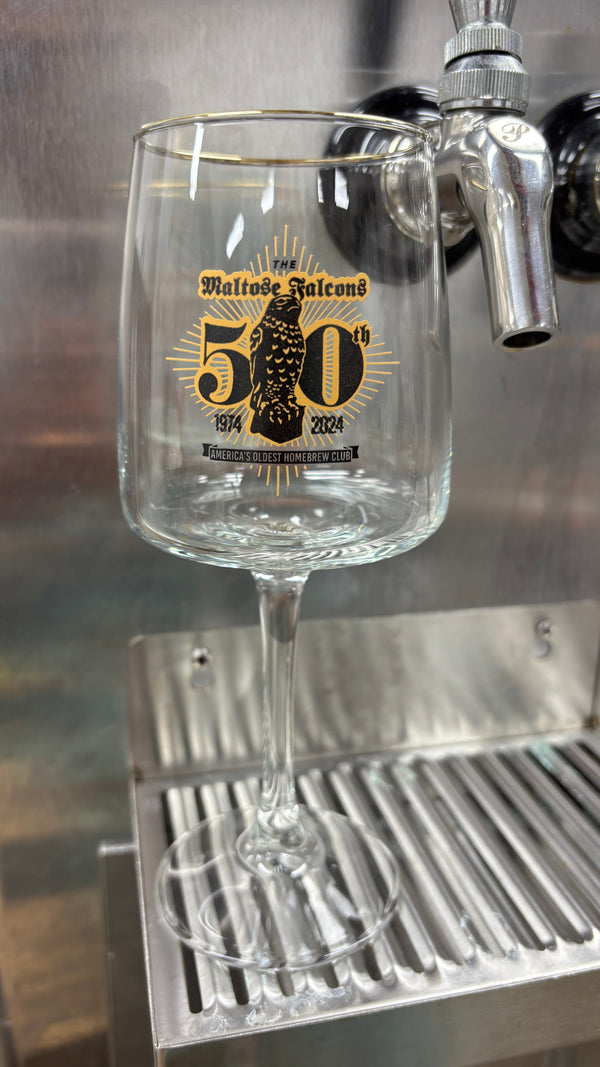 50th Anniversary Party Stemmed Glass