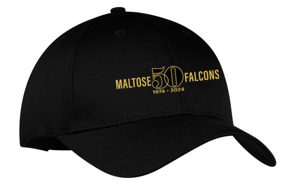 50th Anniversary Embroidered Hat, Black