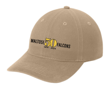 50th Anniversary Embroidered Hat, Tan